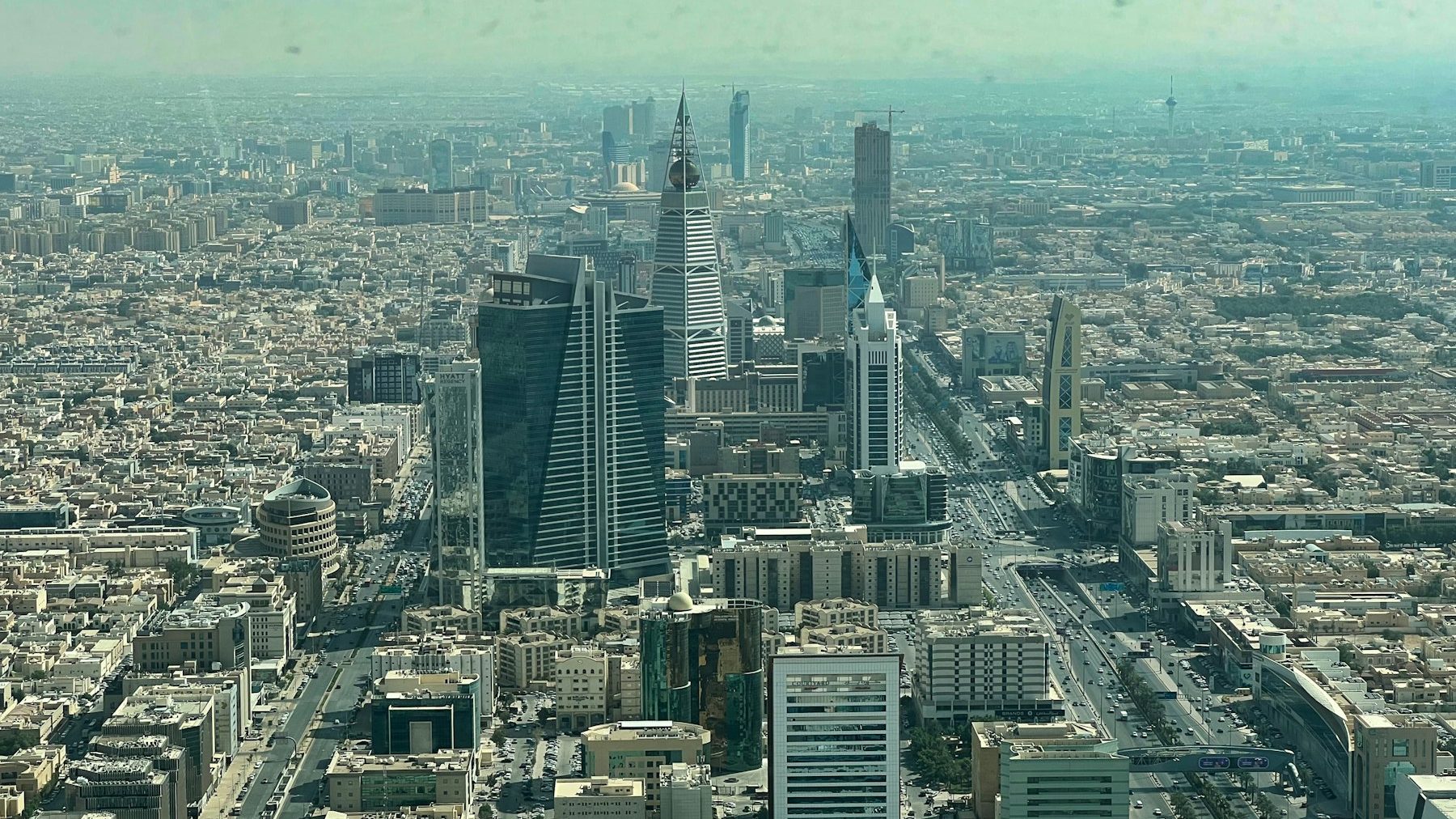 Aerial view of the Riyadh cityscape